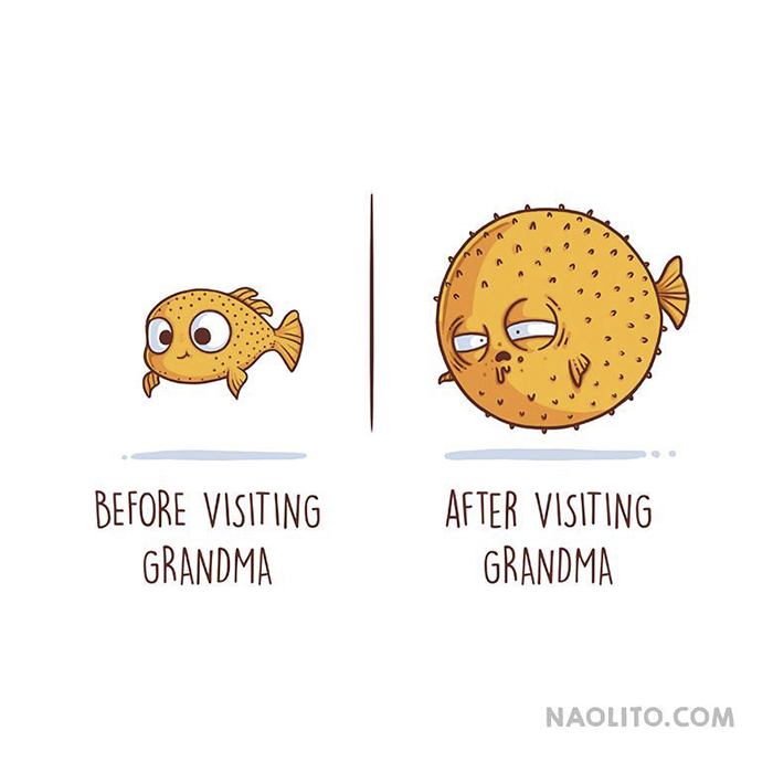 Antes de ir a lo de tu abuela, después de ir a lo de tu abuela. Antes de ir a lo de tu abuela, después de ir a lo de tu abuela.