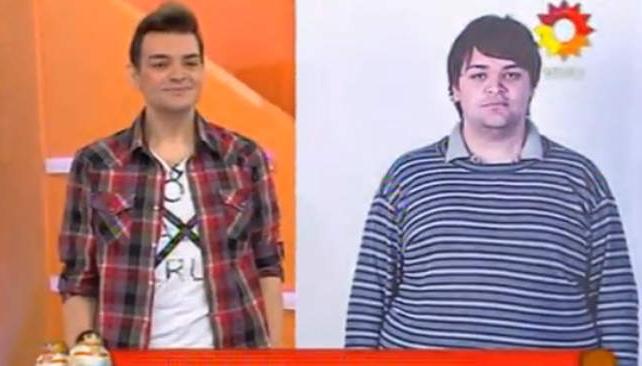 Antes y después. Franco Mariano adelgazó 75 kilos en 'Cuestión de peso'.