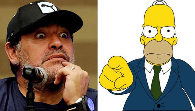 Maradona dice que odia a Los Simpson ¡y