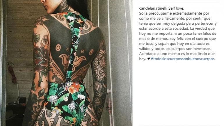 Cande Tinelli: mensaje reflexivo y foto hot